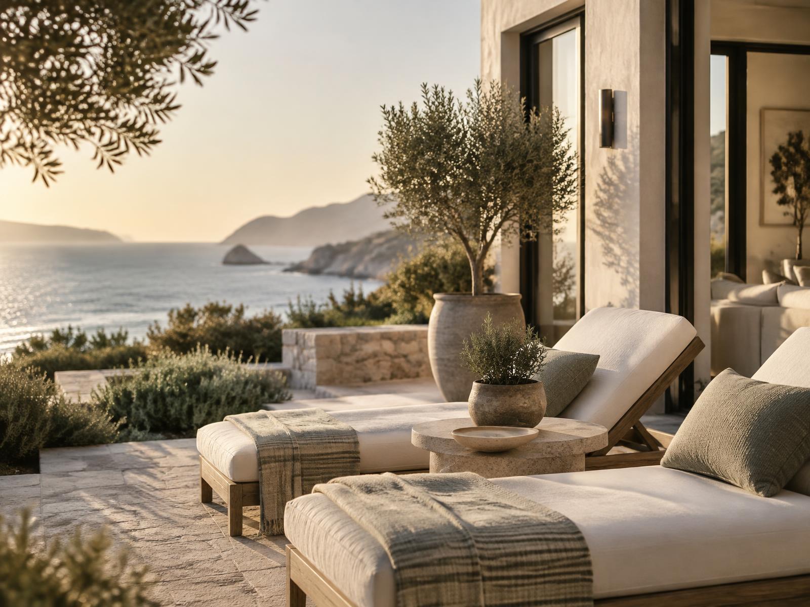 A sunlit coastal rental with an open living space
